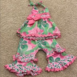 Mud Pie 9-12 month halter top and pants